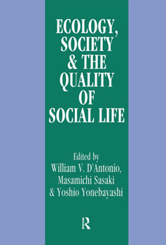 Hardcover Ecology, World Resources and the Quality of Social Life Book