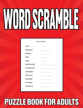 Paperback Word Scramble Puzzle Book For Adults: Large Print Word Jumbles for Men and Women Book