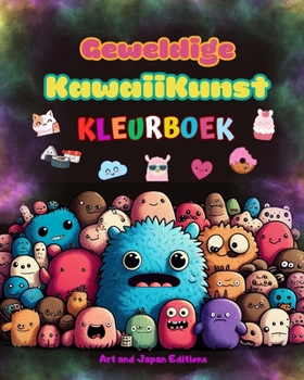 Paperback Geweldige kawaiikunst - Kleurboek - Schattige en leuke kawaii-ontwerpen voor alle leeftijden: Ontspan en heb plezier met deze geweldige kawaii kleurco [Dutch] Book