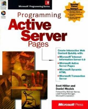 Paperback Programming Active Server Pages [With Contains Four Complete Applications W/ Code] Book