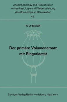 Paperback Der Primäre Volumenersatz Mit Ringerlactat [German] Book