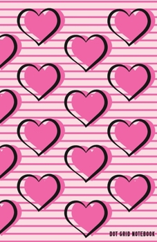 Dot Grid Notebook: Cute Heart and Lines Patterns Dotted Journal and Planner, Cute Dot Notebook and Organizer for Unique and Creative Calendars, To-Do Lists, Drawings, Habit, Tasks or Expenses Tracking