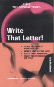 Paperback Write That Letter! Book