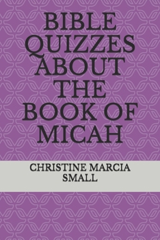 Paperback Bible Quizzes about the Book of Micah Book