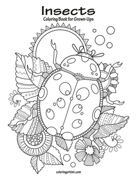 Paperback Insects Coloring Book for Grown-Ups 1 Book
