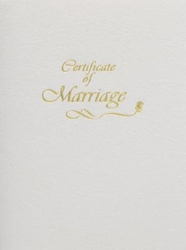 NOT A BOOK: Contemporary Marriage Certificate Booklet with Traditional Service