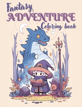 Paperback Fantasy Adventure Coloring Book