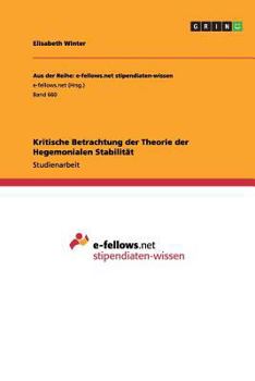 Paperback Kritische Betrachtung der Theorie der Hegemonialen Stabilit?t [German] Book