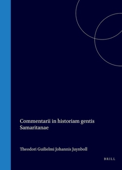 Hardcover Commentarii in Historiam Gentis Samaritanae [Latin] Book