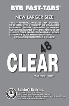 ALL CLEAR 48 Fast-Tabs- Large Format Tab Size