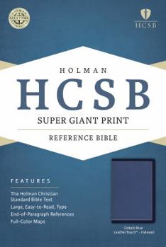 Imitation Leather Super Giant Print Reference Bible-HCSB [Large Print] Book