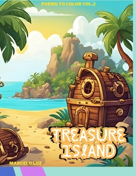 Paperback Poems to Color: Treasure Island Book