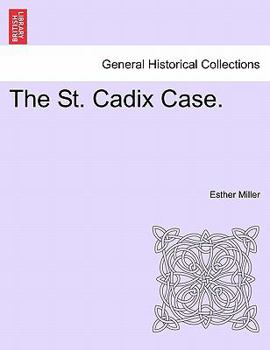 Paperback The St. Cadix Case. Book