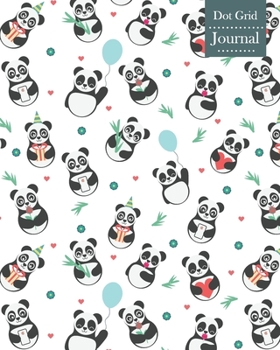 Paperback Dot Grid Journal: Notebook Planner with Cute Panda Themed Cover Design Book