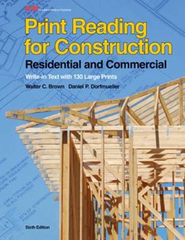 Paperback Print Reading for Construction: Residential and Commercial [With Paperback Book] Book