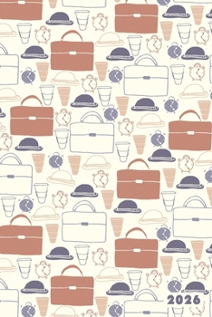 2026: Gentleman's Office Business Pattern Weekly Calendar Planner Organizer