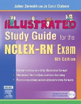 Paperback Illustrated Study Guide for the Nclex-Rn(r) Exam [With CDROM] Book