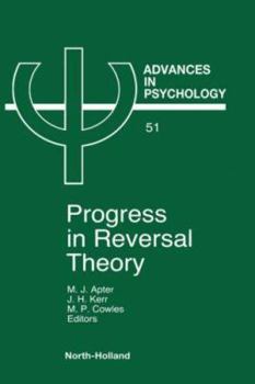 Hardcover Progress in Reversal Theory: Volume 51 Book