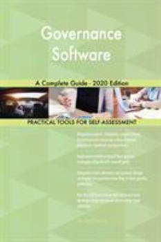 Paperback Governance Software A Complete Guide - 2020 Edition Book