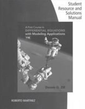 Paperback Student Solutions Manual for Zill's a First Course in Differential Equations with Modeling Applications, 11th Book