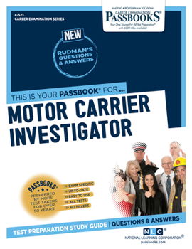 Paperback Motor Carrier Investigator (C-523): Passbooks Study Guide Volume 523 Book