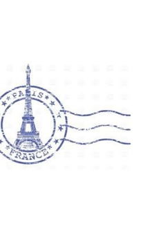 Hardcover paris France postage stamp creative blank page journal: paris France postage stamp creative blank page journal Book