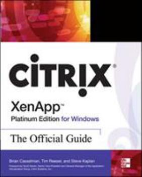 Paperback Citrix Xenapp Platinum Edition for Windows: The Official Guide Book
