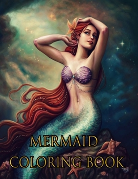 Paperback Mermaid Coloring Book: MERMAID ADULT ACOLORING BOOK: 50 Beautiful Mermaid Designs for Adults Book