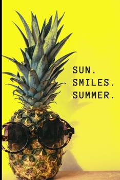 Paperback Sun.Summer.Smiles.: Lined Notebook Journal, 120 pages, A5 sized Book
