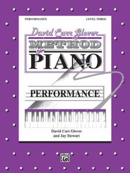 Paperback David Carr Glover Method for Piano Performance: Level 3 Book
