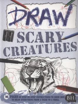 Paperback Draw Scary Creatures Book