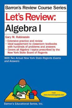 Paperback Let's Review Algebra I Book