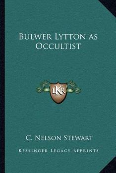 Paperback Bulwer Lytton as Occultist Book