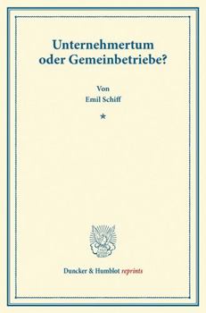 Paperback Unternehmertum Oder Gemeinbetriebe? [German] Book
