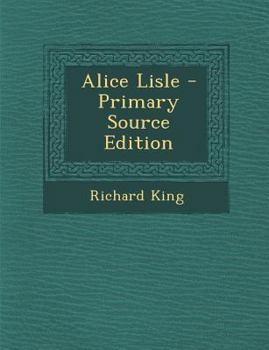 Paperback Alice Lisle - Primary Source Edition [Tagalog] Book