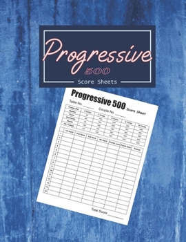 Paperback Progressive 500 Score Sheets: Get organized your scores in this scorebook Book