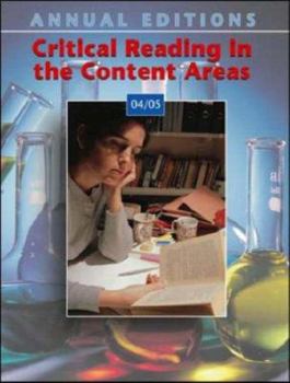 Paperback Annual Editions: Critical Reading in the Content Areas 04/05 Book