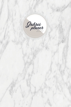 Jahresplaner 2020: Kalender, Taschenkalender, Terminkalender,Wochenplaner von Januar bis Dezember 2020 |  Planung, Organisation und Notizen | elegantes graues Marmor Muster (German Edition)