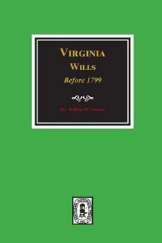 Paperback Virginia Wills before 1799. Book