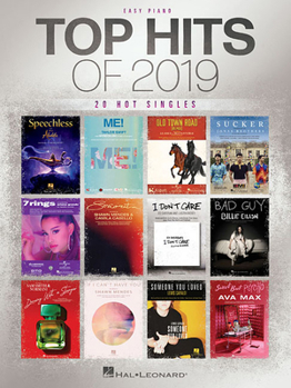 Paperback Top Hits Of 2019 : Easy Piano Songbook Book