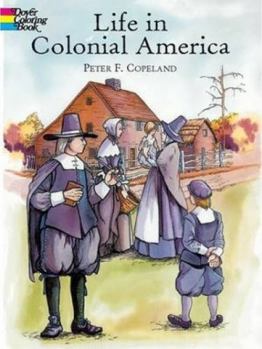 Paperback Life in Colonial America Coloring Book