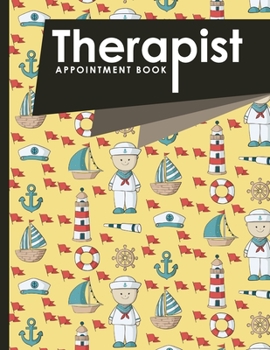 Paperback Therapist Appointment Book: 4 Columns Appointment Notebook, Best Appointment Scheduler, My Appointment Book, Cute Navy Cover Book