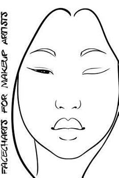 Paperback Facecharts for Makeup Artists: Silvia Book
