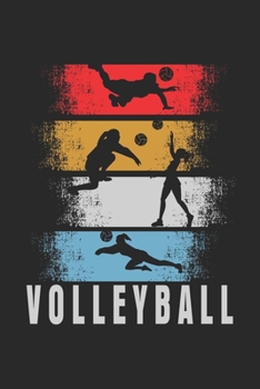 Paperback Volleyball: Notebook/Diary/Organizer/120 checked pages/ 6x9 inch Book