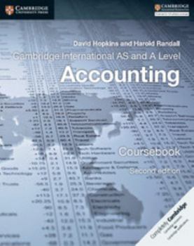 Paperback Cambridge International AS and A Level Accounting Coursebook Book
