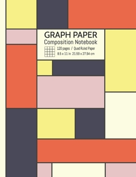 Graph Paper Composition Notebook: Grid Paper Notebook, Quad Ruled 4x4 (4 squares per inch) - 120 numbered pages in large size 8.5x11"