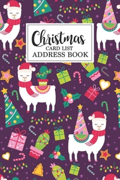 Christmas card list address book: Receive Sending Personal Logbook ten year list This handy tracker will keep more organized Santa's Card Address Book List