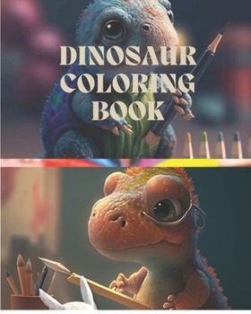 Paperback Dinosaur Coloring Book: A Jurasic Adventure With 25 Coloring Pages For Kids Book