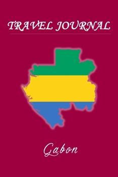 Travel Journal Gabon 50 Half Blank Pages