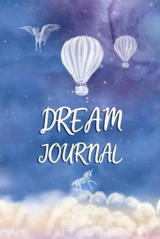 Paperback Dream Journal: Dream Diary, Sky Blue Celestial Cover with Cloud Theme Book